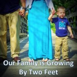 Pregnancy Reveal: Our Family is Growing by Two Feet