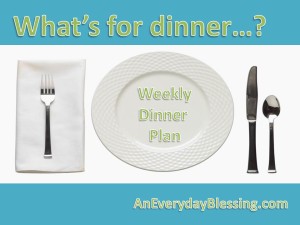 What’s For Dinner…? #22 (Gluten Free Dinner Plan)