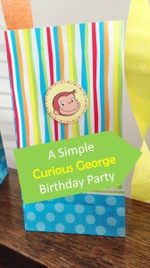 Simple & cute Curious George Birthday Party
