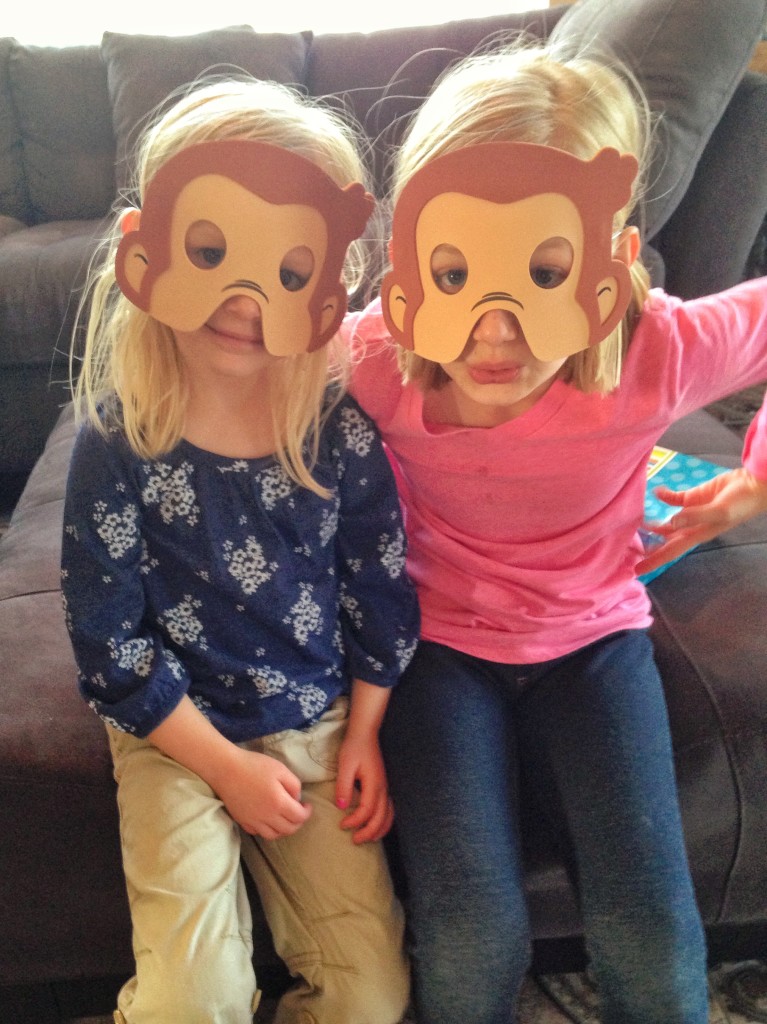 Curious George Birthday Party masks