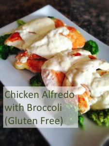 Chicken Alfredo with Broccoli (gluten free)