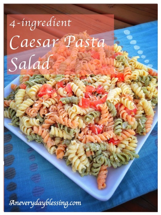 4-ingredient Caesar Pasta Salad from An Everyday Blessing