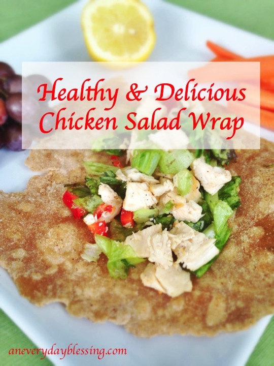Healthy & Delicious Chicken Salad Wrap from An Everyday Blessing