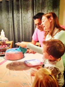 Gender Reveal Cake